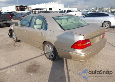 2002 Lexus Ls 430 from USA, damaged, VIN JTHBN30F120070771